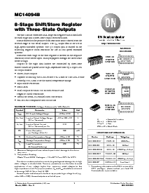 浏览型号MC14094BF的Datasheet PDF文件第1页