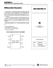 浏览型号MC100LVEL16D的Datasheet PDF文件第1页