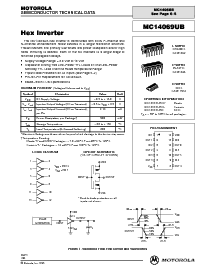 浏览型号MC14069UBCP的Datasheet PDF文件第1页