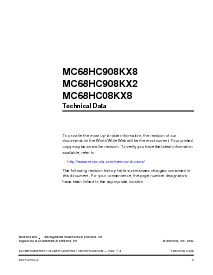 浏览型号MC68HC908KX2的Datasheet PDF文件第3页