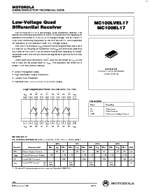 浏览型号MC100LVEL17DW的Datasheet PDF文件第1页