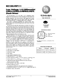 浏览型号MC100LVEP111FA的Datasheet PDF文件第1页