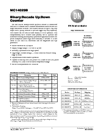 浏览型号MC14029BCP的Datasheet PDF文件第1页