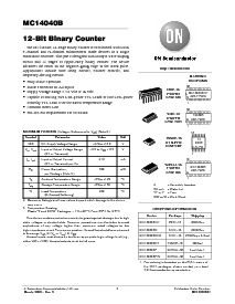 浏览型号MC14040BFEL的Datasheet PDF文件第1页