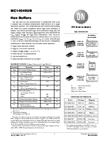 浏览型号MC14049UBF的Datasheet PDF文件第1页