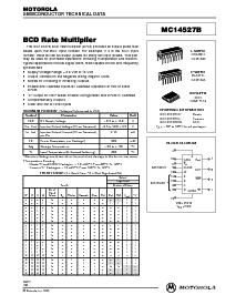 浏览型号MC14527BCL的Datasheet PDF文件第1页