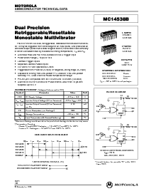 浏览型号MC14538BCL的Datasheet PDF文件第1页