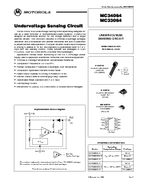 浏览型号MC34064P-5的Datasheet PDF文件第1页