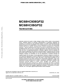 浏览型号MC68HC08GP32CB的Datasheet PDF文件第3页