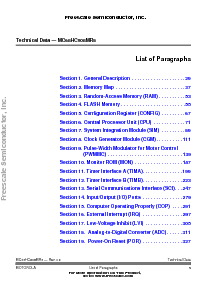 浏览型号MC68HC908MR8MFA的Datasheet PDF文件第5页