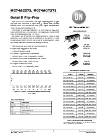 浏览型号MC74ACT273MEL的Datasheet PDF文件第1页