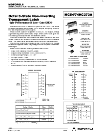 浏览型号MC74HC373ADT的Datasheet PDF文件第1页