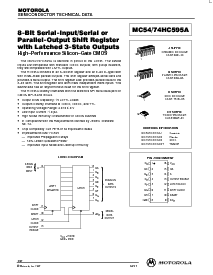 浏览型号MC74HC595AN的Datasheet PDF文件第1页