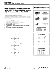 浏览型号MC74HCT14AD的Datasheet PDF文件第1页