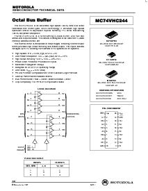 浏览型号MC74VHC244DT的Datasheet PDF文件第1页