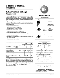 浏览型号MC7808BDT的Datasheet PDF文件第1页