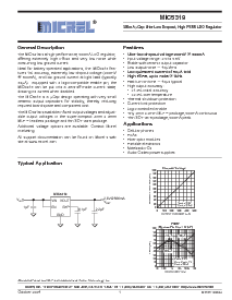 浏览型号MIC5319YML的Datasheet PDF文件第1页