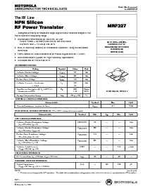 浏览型号MRF327的Datasheet PDF文件第1页