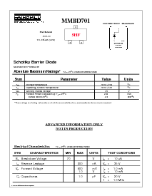 浏览型号MMBD701的Datasheet PDF文件第1页