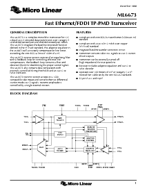 浏览型号ML6673CH的Datasheet PDF文件第1页