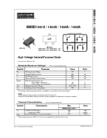 浏览型号MMBD1401A的Datasheet PDF文件第1页