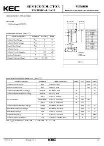 浏览型号MPS8050的Datasheet PDF文件第1页