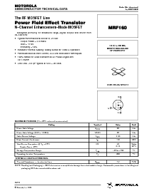浏览型号MRF160的Datasheet PDF文件第1页