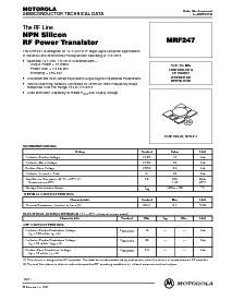 浏览型号MRF247的Datasheet PDF文件第1页