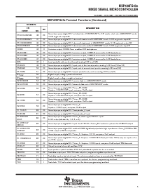 浏览型号MSP430FG437IPN的Datasheet PDF文件第5页