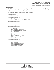 浏览型号MSP430F1111AIRGE的Datasheet PDF文件第5页