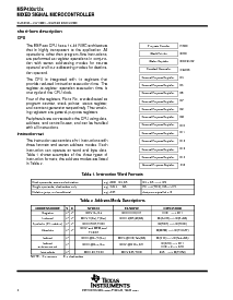 浏览型号MSP430F122IDW的Datasheet PDF文件第4页