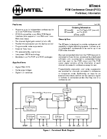 浏览型号MT8924AE的Datasheet PDF文件第1页