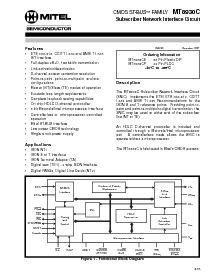 浏览型号MT8930C-1的Datasheet PDF文件第1页