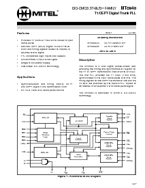 浏览型号MT8940AE的Datasheet PDF文件第1页