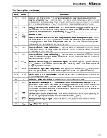 浏览型号MT8940AE的Datasheet PDF文件第3页