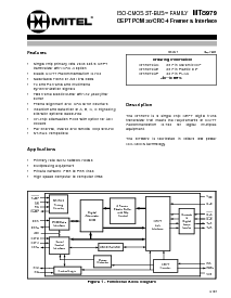 浏览型号MT8979AP的Datasheet PDF文件第1页