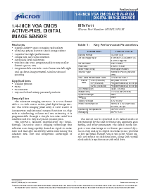 浏览型号MT9V011的Datasheet PDF文件第1页