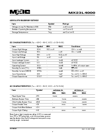 浏览型号MX23L4000TI-20的Datasheet PDF文件第2页