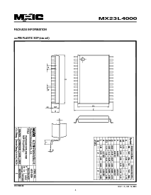 浏览型号MX23L4000TI-20的Datasheet PDF文件第4页
