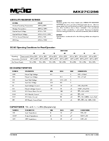 浏览型号MX27C256PC-15的Datasheet PDF文件第6页
