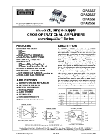 浏览型号OPA337EA的Datasheet PDF文件第1页