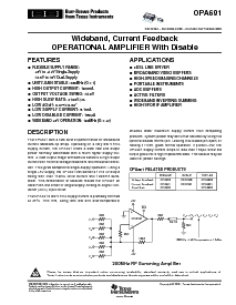 浏览型号OPA3692的Datasheet PDF文件第1页