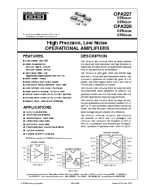 浏览型号OPA4227UA的Datasheet PDF文件第1页