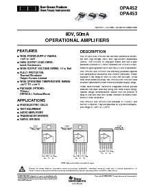 浏览型号OPA452TA-1的Datasheet PDF文件第1页