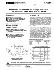 浏览型号OPA847IDBVT的Datasheet PDF文件第1页