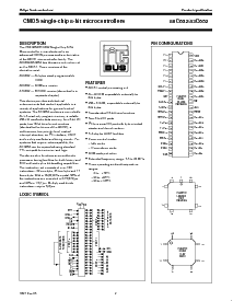 浏览型号P80C652EFAA的Datasheet PDF文件第2页