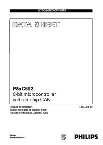 浏览型号P87C592EFA的Datasheet PDF文件第1页