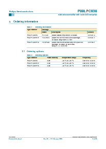 浏览型号P89LPC938FDH的Datasheet PDF文件第3页