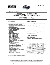 浏览型号PCM1740的Datasheet PDF文件第1页