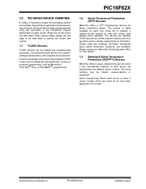 浏览型号PIC16LF62X-20/P的Datasheet PDF文件第7页